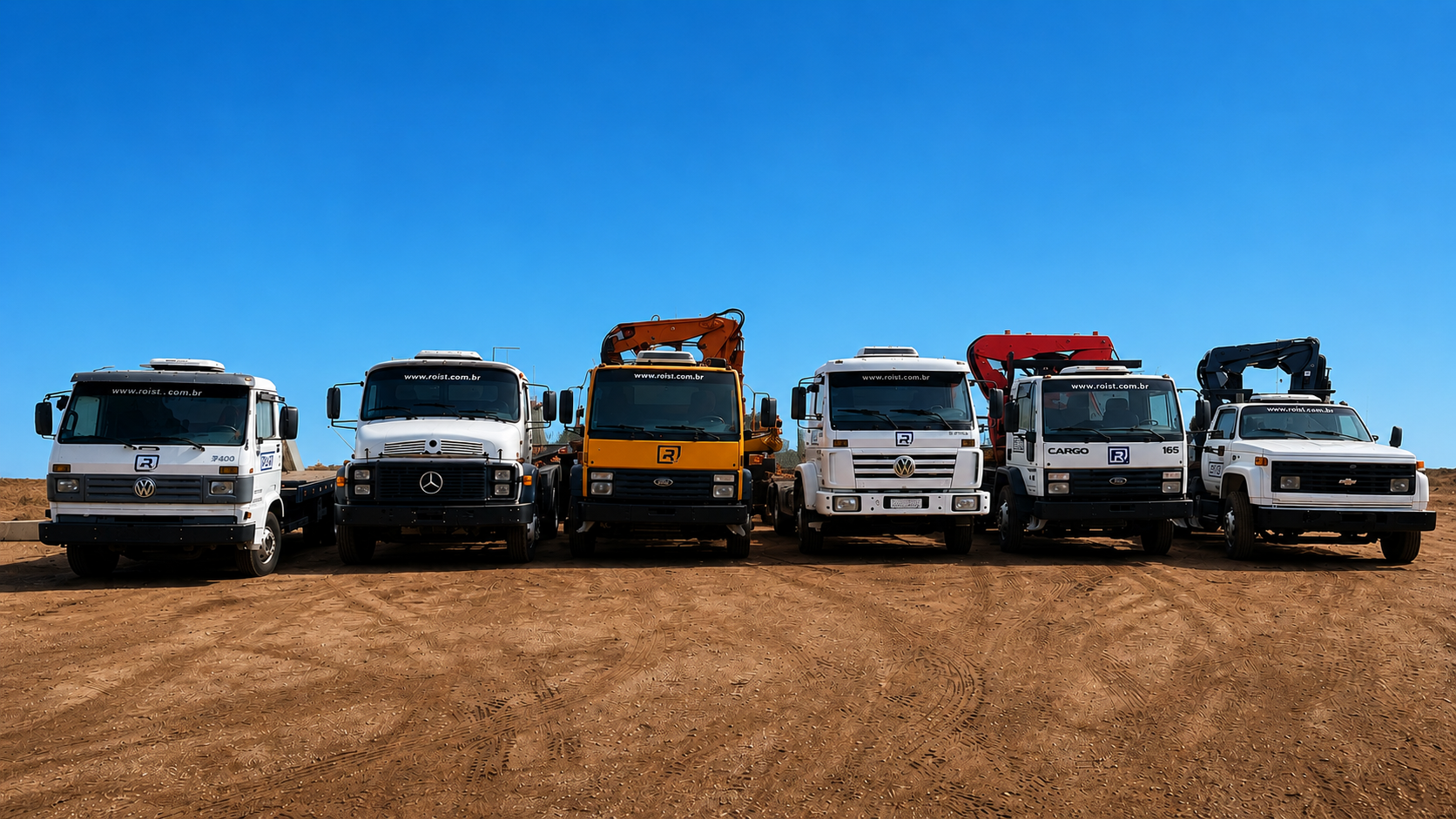 Equipe de trabalho profissional da ROIST em pátio logístico